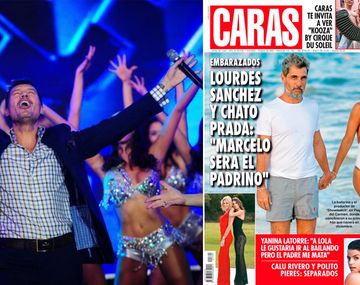 Tinelli se enteró que será padrino del hijo del Chato y Lourdes por una revista