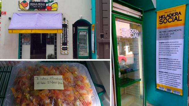 ¿Te sobra comida? No la tires, ahora podés llevarla a la heladera social