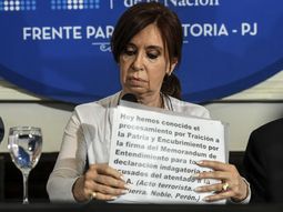 Conferencia de prensa de Cristina Kirchner.