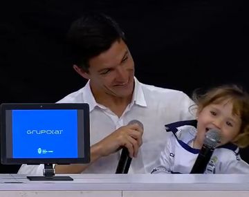 El tierno momento de la hija de Nacho en su presentación en Gimnasia