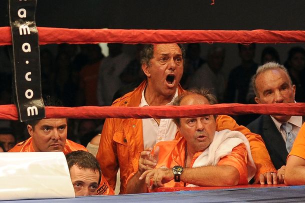La euforia de Scioli ante la victoria de Tyson Ramírez