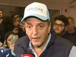 Sergio Massa se mostró con una gorra con la frase Malena intendenta