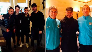 marcelo tinelli, de viaje por europa, visito al kun agüero marcelo tinelli, de viaje por europa, visito al kun agüero