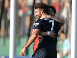 Cauteruccio marcó tres goles para San Lorenzo. Cauteruccio marcó tres goles para San Lorenzo.