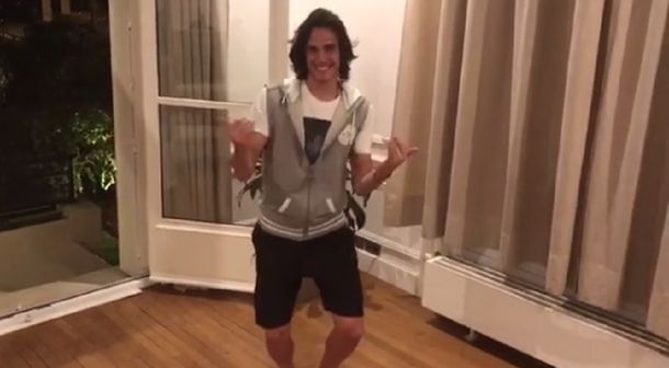 El baile de Cavani...¿se animará Griezmann?