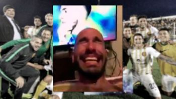 Hincha de Rosario Central conmovido Hincha de Rosario Central conmovido