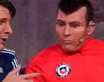 Desopilante actuación de Martín Bossi en Chile: Messi vs Gary Medel