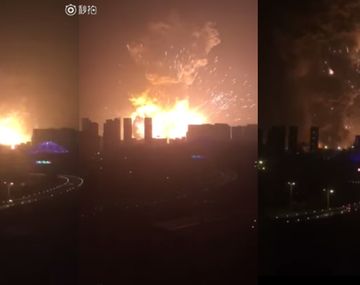 Arde una ciudad de China por misteriosa explosión