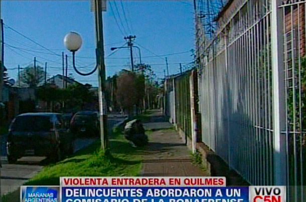 Un comisario de la Bonaerense resistió a los tiros una entradera