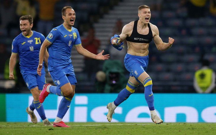 Euro 2020: agónico gol de Ucrania para avanzar a los cuartos de final