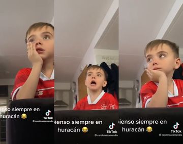 Viral: el tierno enojo de un nene que solo quería ir a ver a Huracán