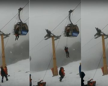 Operativo de rescate en el cerro Bayo