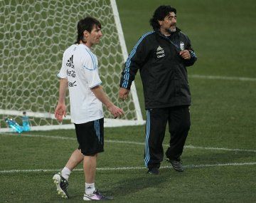 El posteo de Messi a dos años de la muerte de Maradona