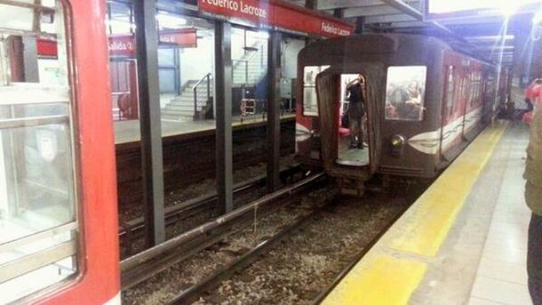 Subte: se desprendieron cuatro vagones en la línea B