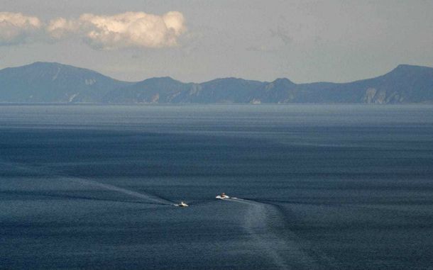 Las aguas engulleron al islote&nbsp;Esanbe Hanakita Kojima