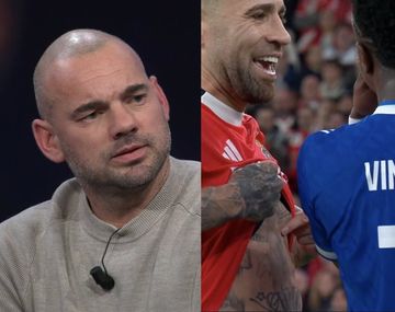 Sneijder destrozó a Otamendi por su cruce con Vinícius Jr: ¿Está bien de la cabeza?