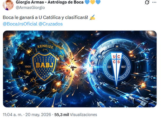 La predicción del astrólogo de Boca sobre la continuidad en la Copa Libertadores La predicción del astrólogo de Boca sobre la continuidad en la Copa Libertadores