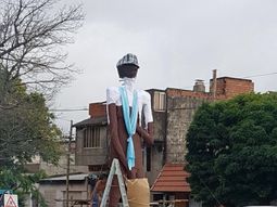 El Negro de WhatsApp presente en la quema de muñecos de La Plata El Negro de WhatsApp presente en la quema de muñecos de La Plata