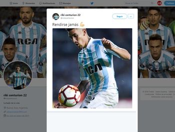 El llamativo tuit de Ricardo Centurión