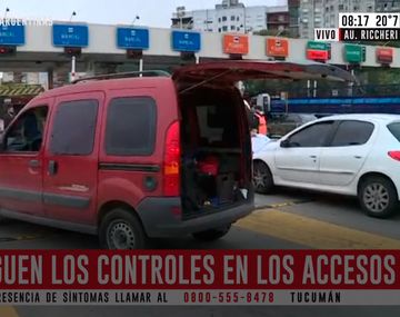 Llevaba a su suegra con la patente del auto tapada