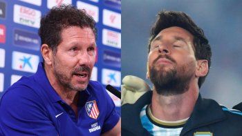 diego simeone emociono al hablar de lionel messi: nos enseno a pelear y... diego simeone emociono al hablar de lionel messi: nos enseno a pelear y...