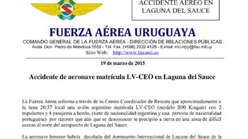 el comunicado de la fuerza aerea uruguaya el comunicado de la fuerza aerea uruguaya