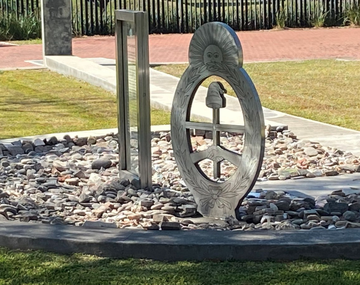 Ubicaron en la Quinta de Olivos las piedras de la marcha por los muertos del coronavirus