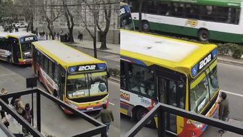video: tension en la plata por un hombre que se planto frente a un colectivo que le rozo el auto video: tension en la plata por un hombre que se planto frente a un colectivo que le rozo el auto