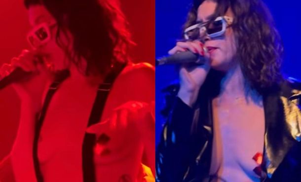 Sofía Gala debutó como cantante de Fea y tuvo el apoyo especial de Fito Páez en primera fila