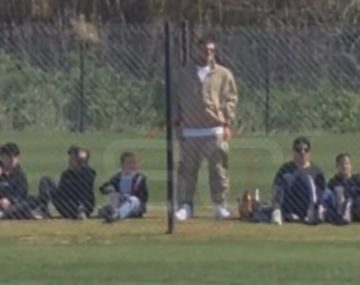 Sorpresa por la presencia de Icardi siguiendo a las inferiores de River