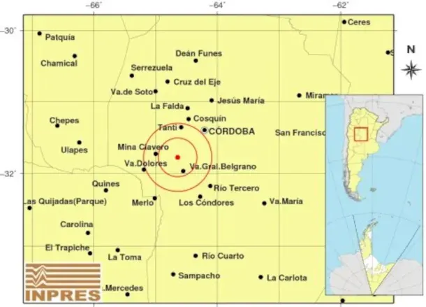 Un temblor sacudió a Córdoba: cuál fue la magnitud y dónde fue el epicentro