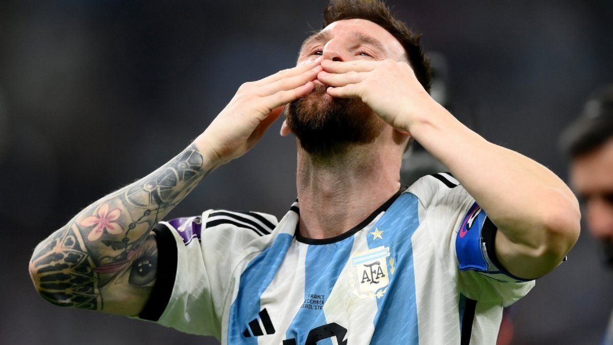 El festejo de Messi con la Selección Argentina campeona del Mundial Qatar 2022 - @fifaworldcup_es