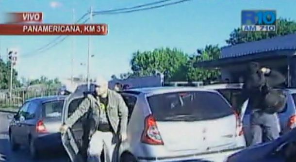 Panamericana: empleados de Lear llegaron en caravana y cortaron la colectora