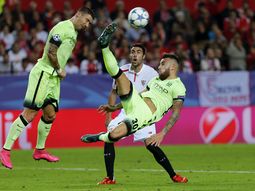 El Manchester City consiguió un buen triunfo ante el Sevilla