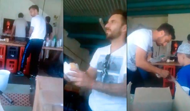 VIDEO: Scocco vende choripanes y se vuelve viral
