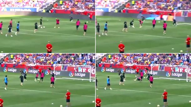 La jugada levantó al público