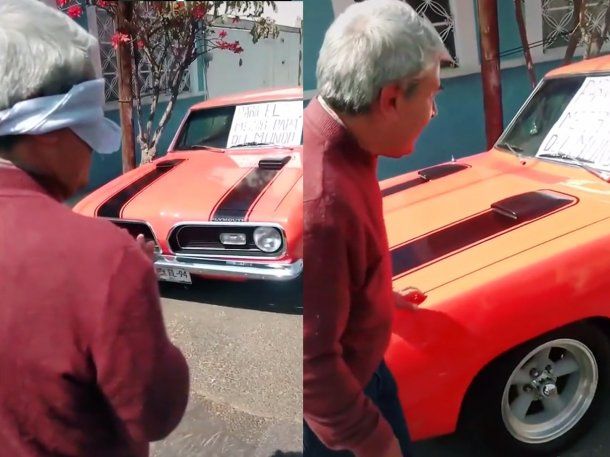 Su papá vendió el auto para pagarle la carrera y él se lo compró de nuevo