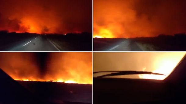 VIDEO: Así se ven por dentro los incendios forestales en La Pampa
