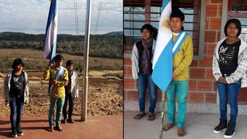 triste: un abanderado en misiones va al colegio descalzo triste: un abanderado en misiones va al colegio descalzo