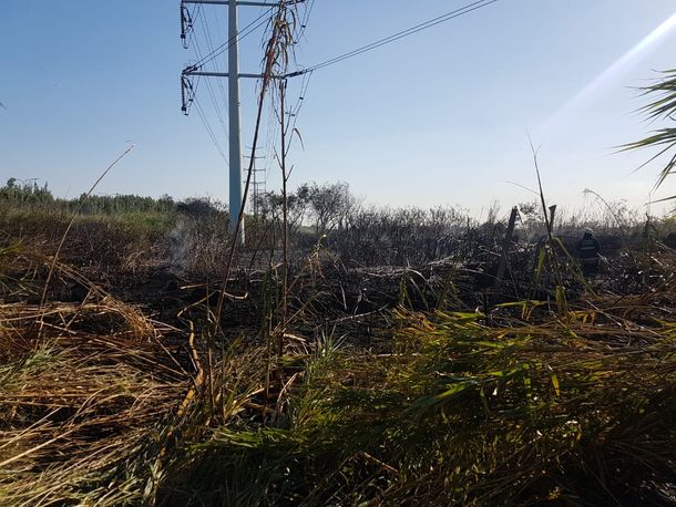 Corte de luz: seis dotaciones de bomberos trabajan para apagar el incendio en la subestación