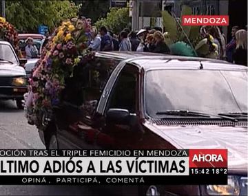 El funeral de las víctimas de la masacre de Mendoza