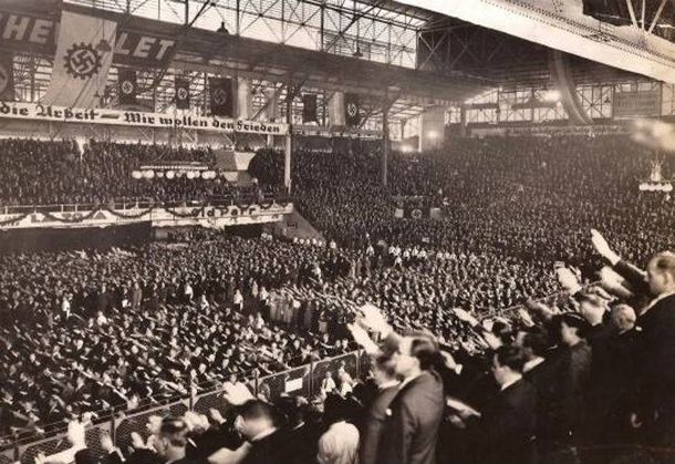 Revelan imágenes del acto nazi más grande del mundo fuera de Alemania en Argentina
