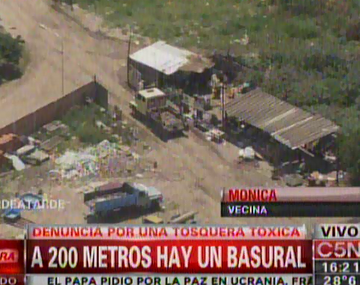 Preocupación por una tosquera que sería tóxica en Aldo Bonzi