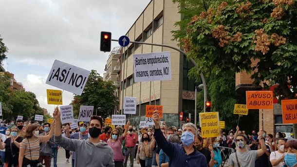 Madrid: manifestantes acusaron al gobierno de segregación