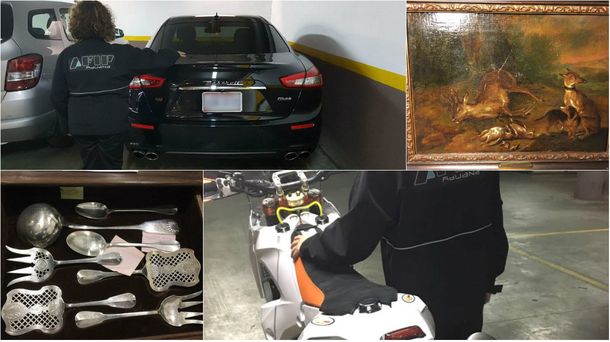 AFIP secuestró una Maserati valuada en 120 mil dólares y una moto KTM en 30 mil.