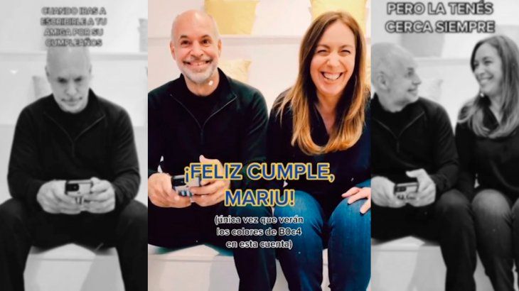 El saludo de Rodríguez Larreta a Vidal por su cumpleaños con un guiño a Boca