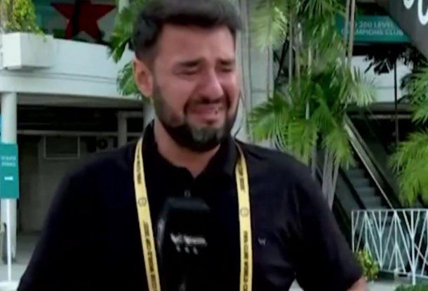 Tato Aguilera rompió en llanto en plena transmisión de TyC Sports: los motivos