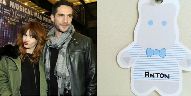 Celeste Cid y Michel Noher presentaron a Antón.