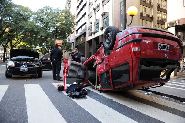 Al menos siete heridos por un choque en el centro porteño