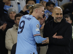 El reclamo de Haaland a Pep Guardiola tras meter cinco goles en Champions
